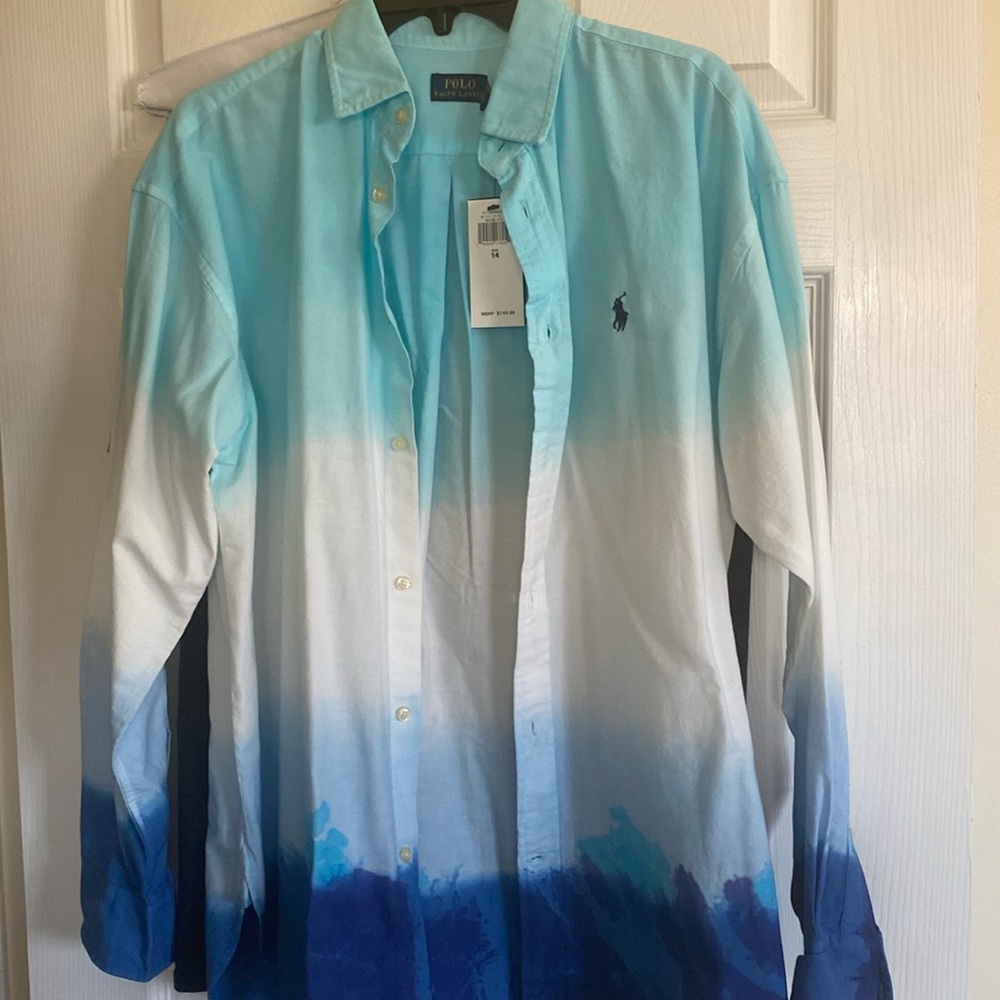 Women’s Ralph Lauren button down size 14 Oxford shirt NEW WITH TAGS